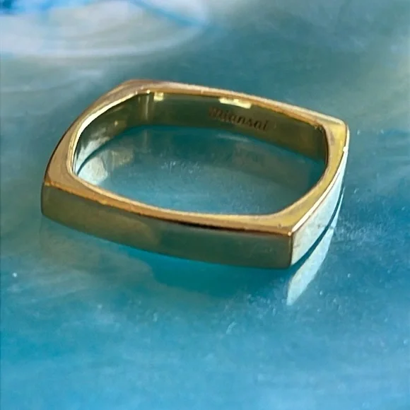 Miansai Gold Vermeil Level Ring - Picture 1 of 3